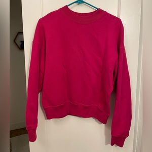 Uniqlo - Hot Pink Mock Neck Sweatshirt - Size M